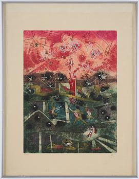 Roberto Matta, "Tranchetre" from "Hom'mere".