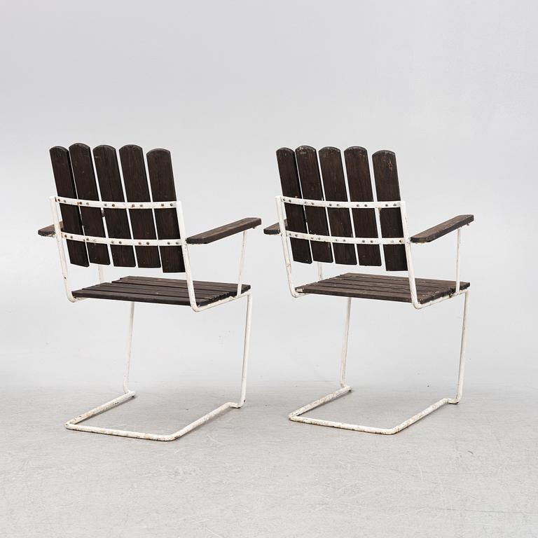 Arthur Lindqvist, six model A2 garden chairs, Grythyttan, Sweden.