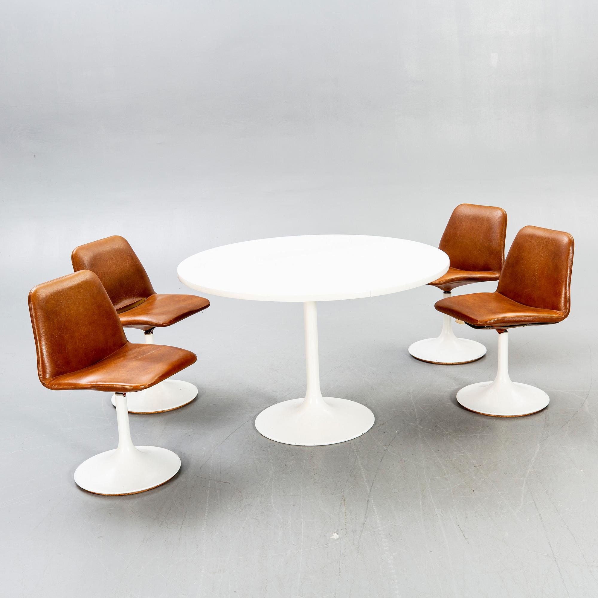 Johanson design, chairs 4 pcs, table, Markaryd.