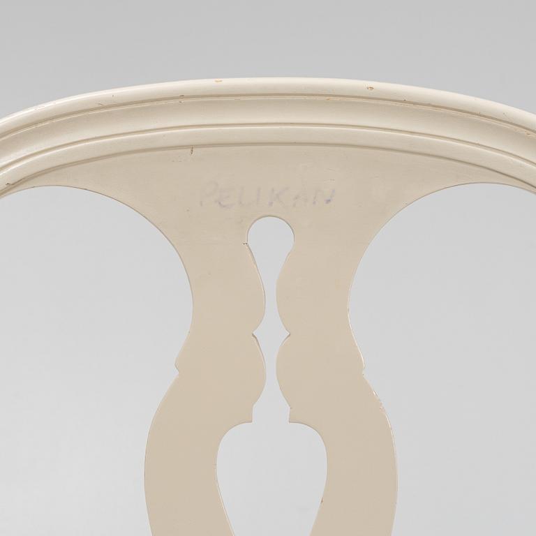 A set of eight 'Hallunda' Gustavian style chairs from Ikea, 1990s.