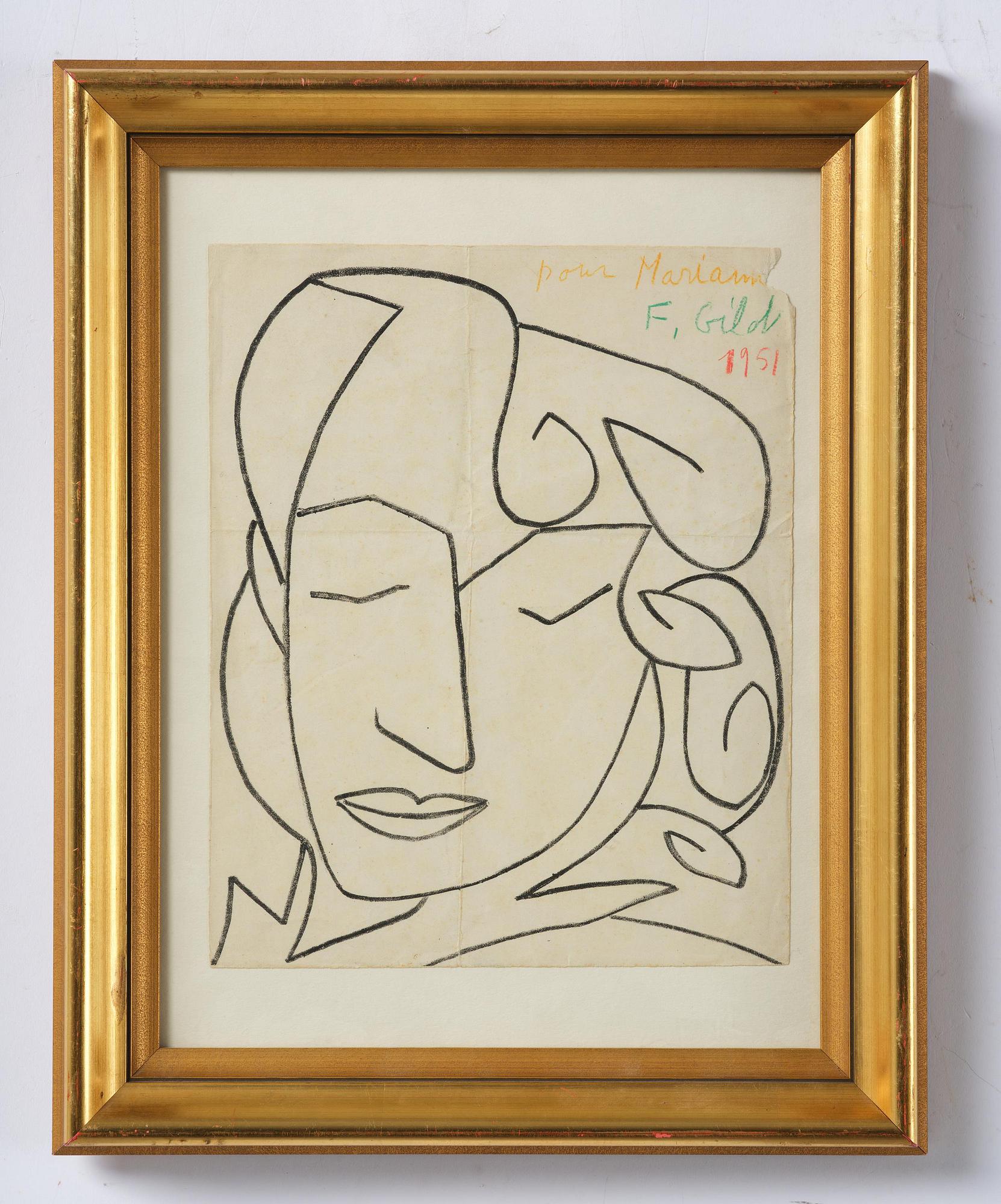 Françoise Gilot, Woman with closed eyes.
