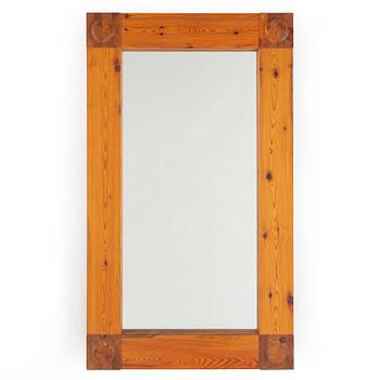 A 1960s-70s swedish pine mirror.