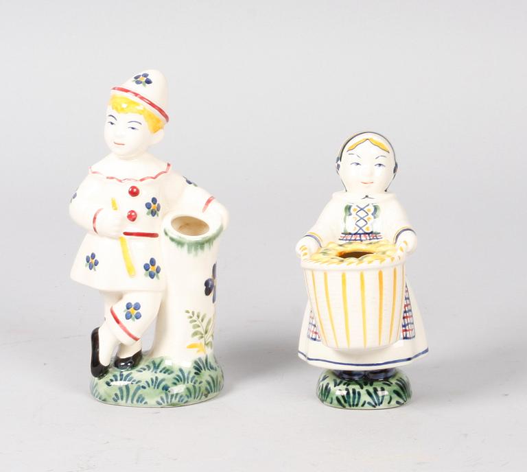 FIGURINER, 2 st. porslin, Karl-Martin Hansen, Danmark.