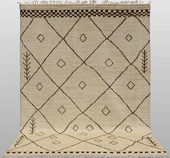 A carpet, Morocco design, c. 295 x 210 cm.