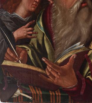 Flamländsk/Spansk skola, tidigt 1600-tal, St Matteus och Ängeln.
