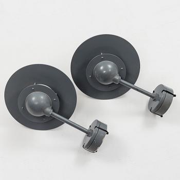 JENS MØLLER-JENSEN, a pair of 'Albertslund' outdoors wall lights from Louis Poulsen, Denmark.