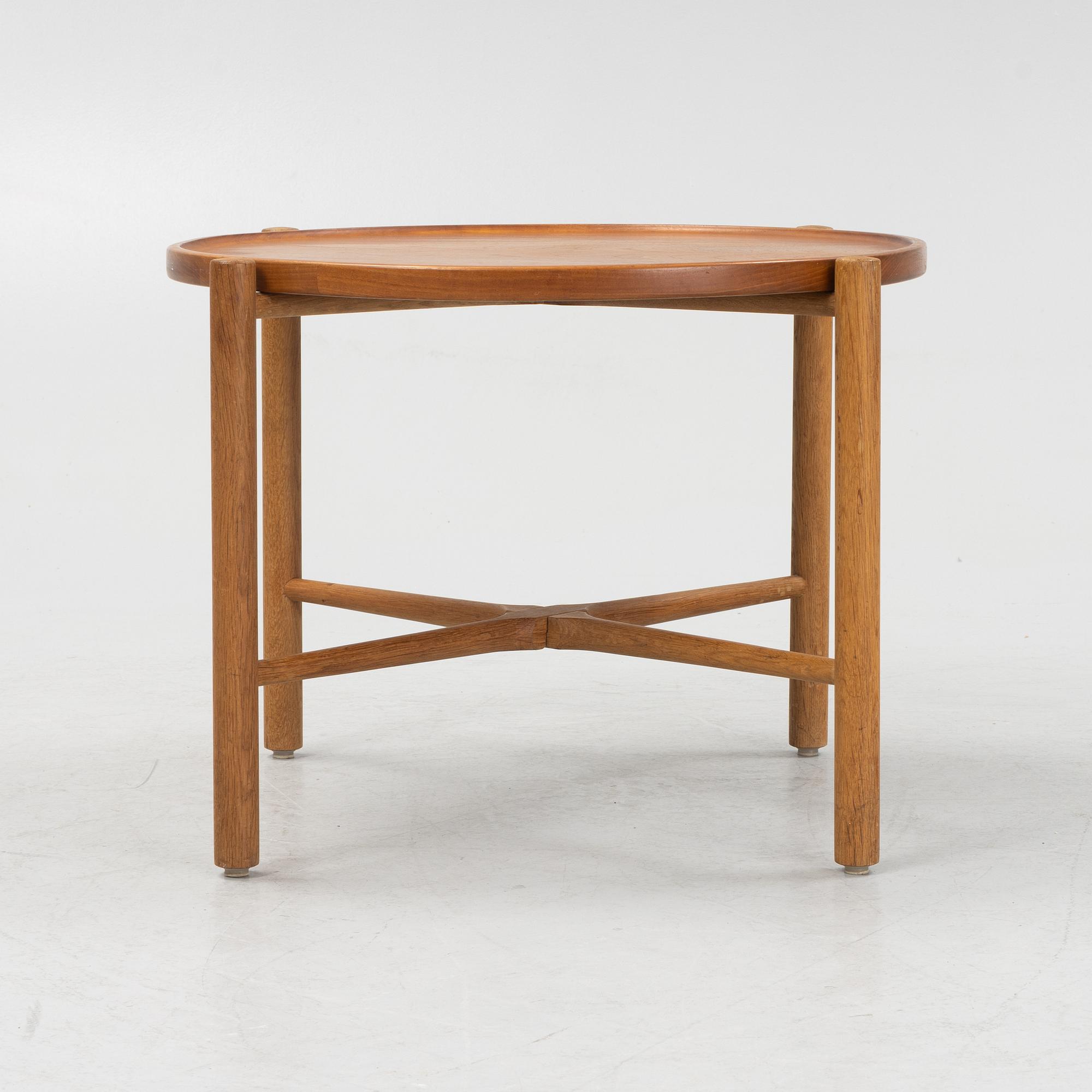 Hans J. Wegner, occasional table, model PP35, Andreas Tuck, Denmark, mid-20th century.