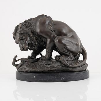 Antoine Louis Barye, efter. "Lion et serpent".