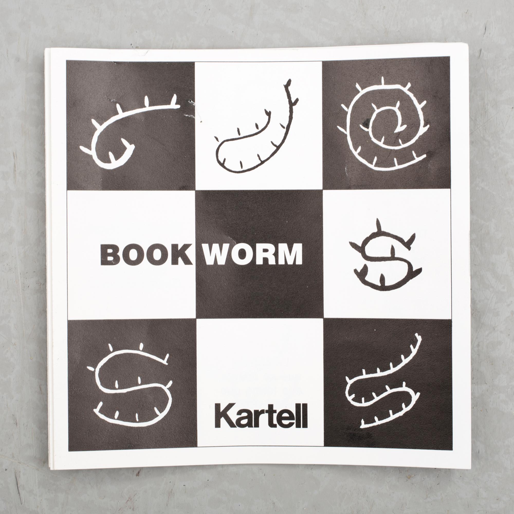 BOKHYLLA, "Bookworm", Ron Arad, Kartell, 1990-tal.