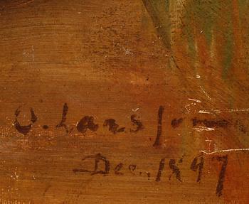 OLA LARSSON, olja på duk, signerad och daterad 1897.