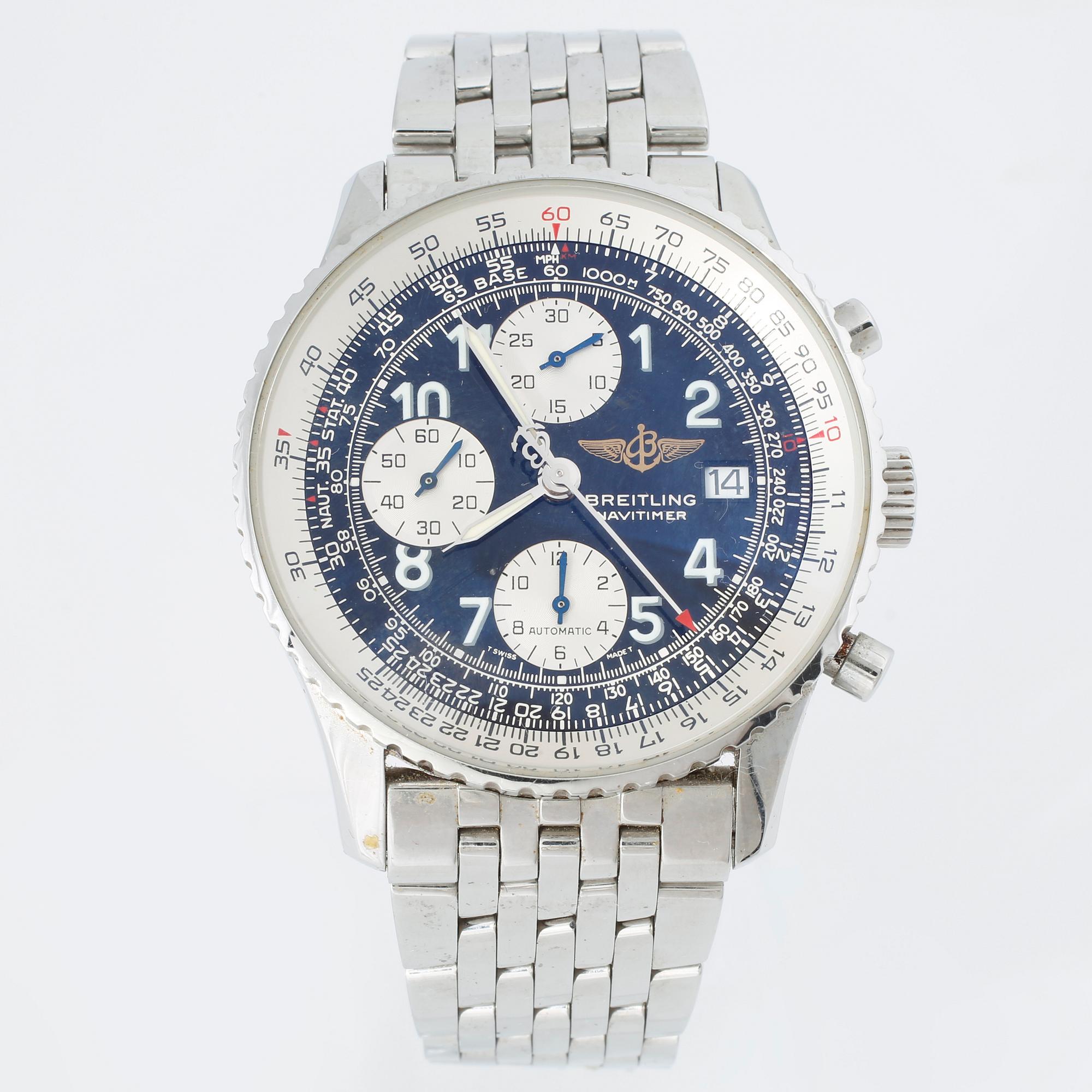 BREITLING, Navitimer, chronograph, wrist watch, 41,5 mm.