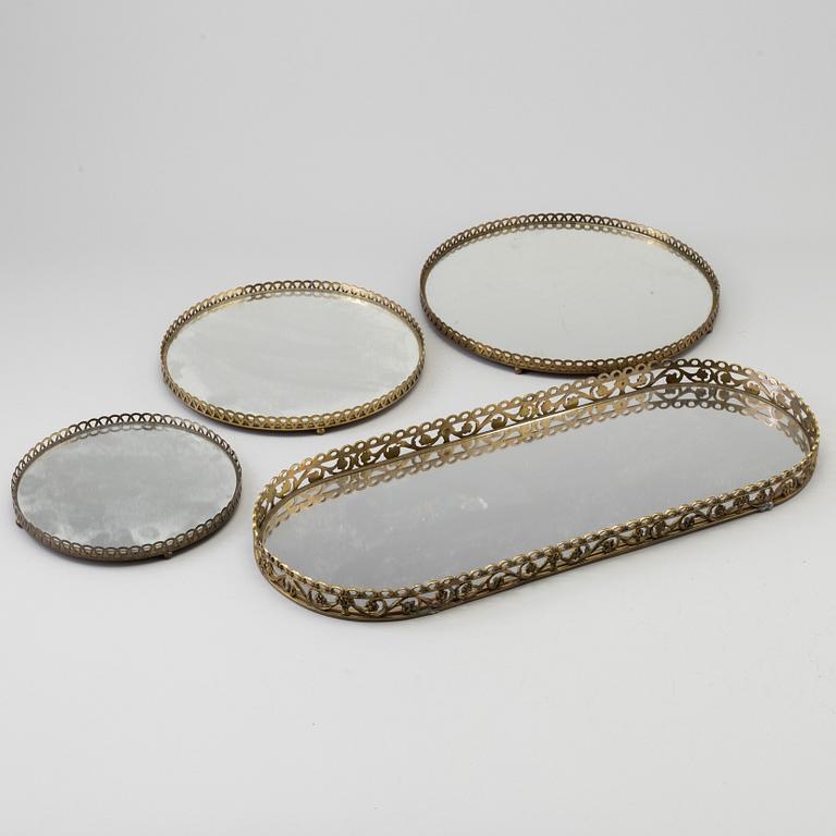 a set of four plateaus, 20th century.