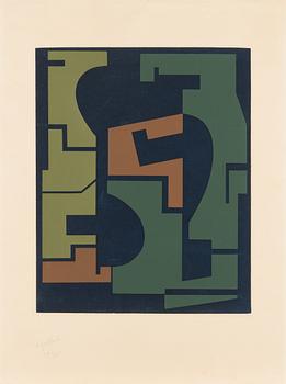 Edgard Pillet, serigraph, signed and numbered 39/75 in pencil.
