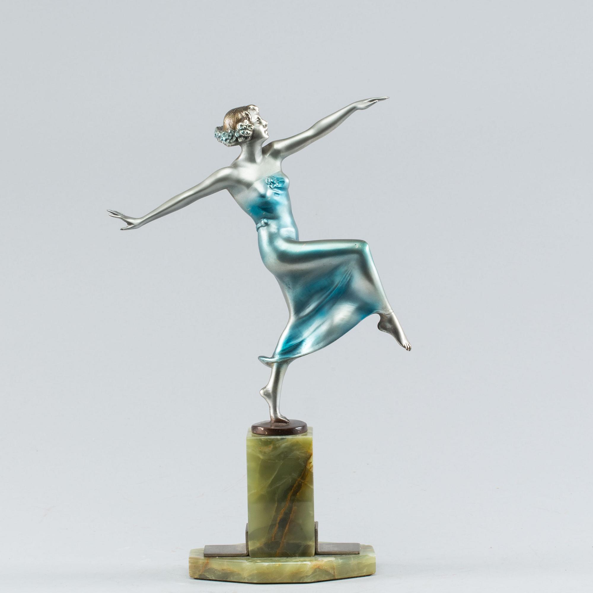 OTTO HAFENRICHTER, Art Deco Bronce sculpture Otto Haffenrichter.