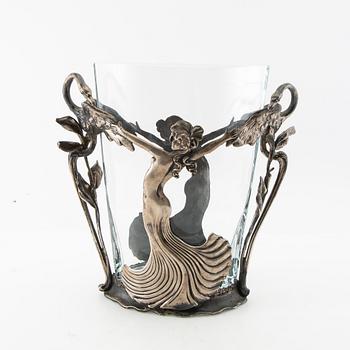 Vase Jugend early 20th century silver probably Austria/Hungary.