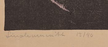 Wilhelm Kåge, a  set of two linocuts, signed and dated 1915-18.