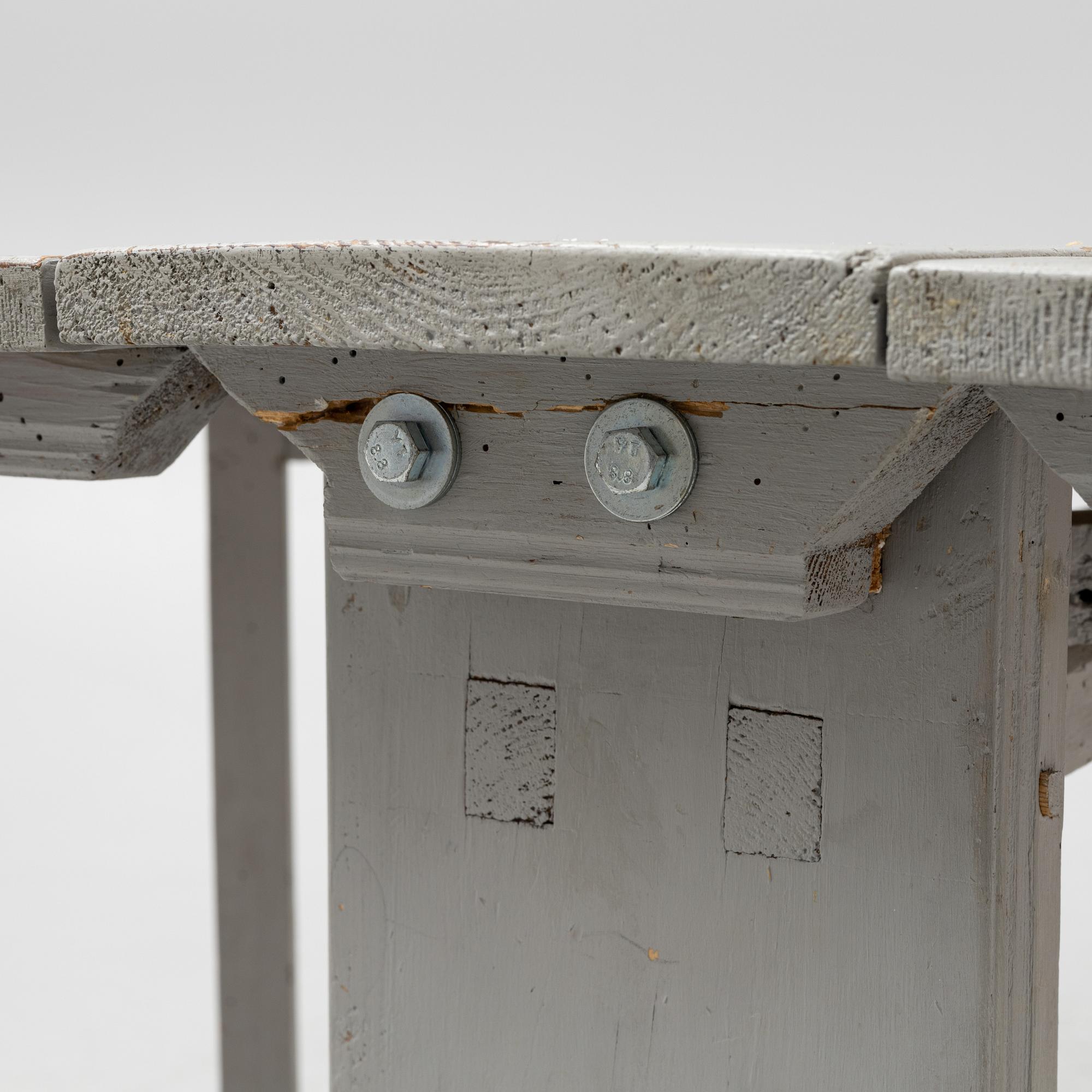A 19th century gate-leg table.