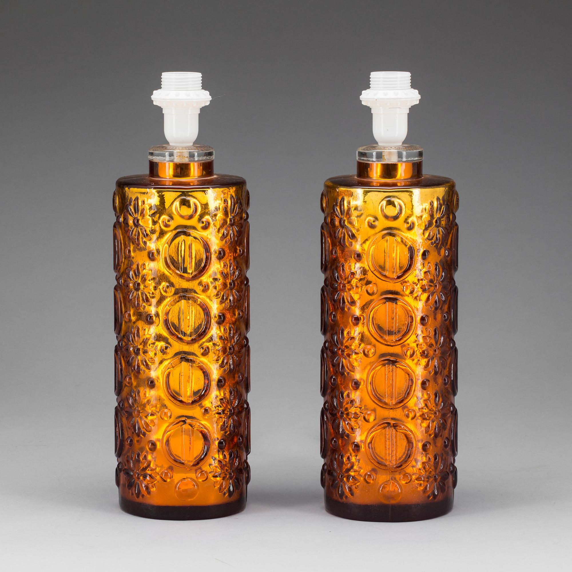 BORDSLAMPOR, ett par. 1960-tal.