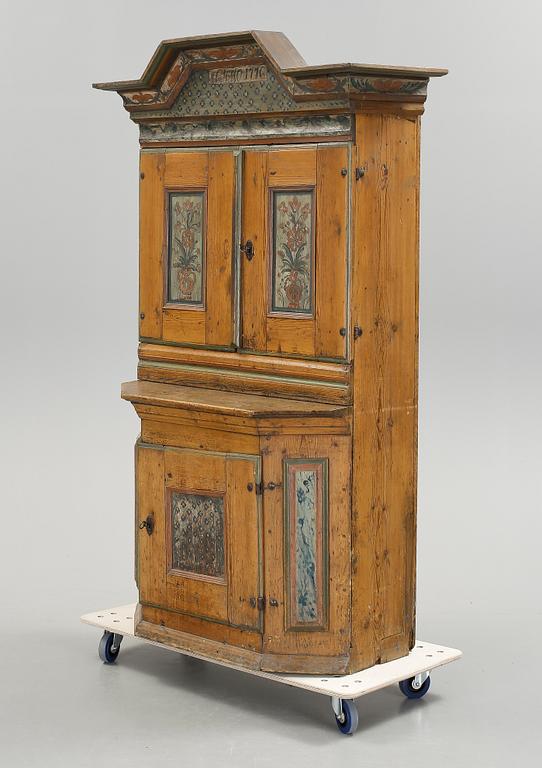 SKÄNKSKÅP, allmoge, märkt Anno 1776.