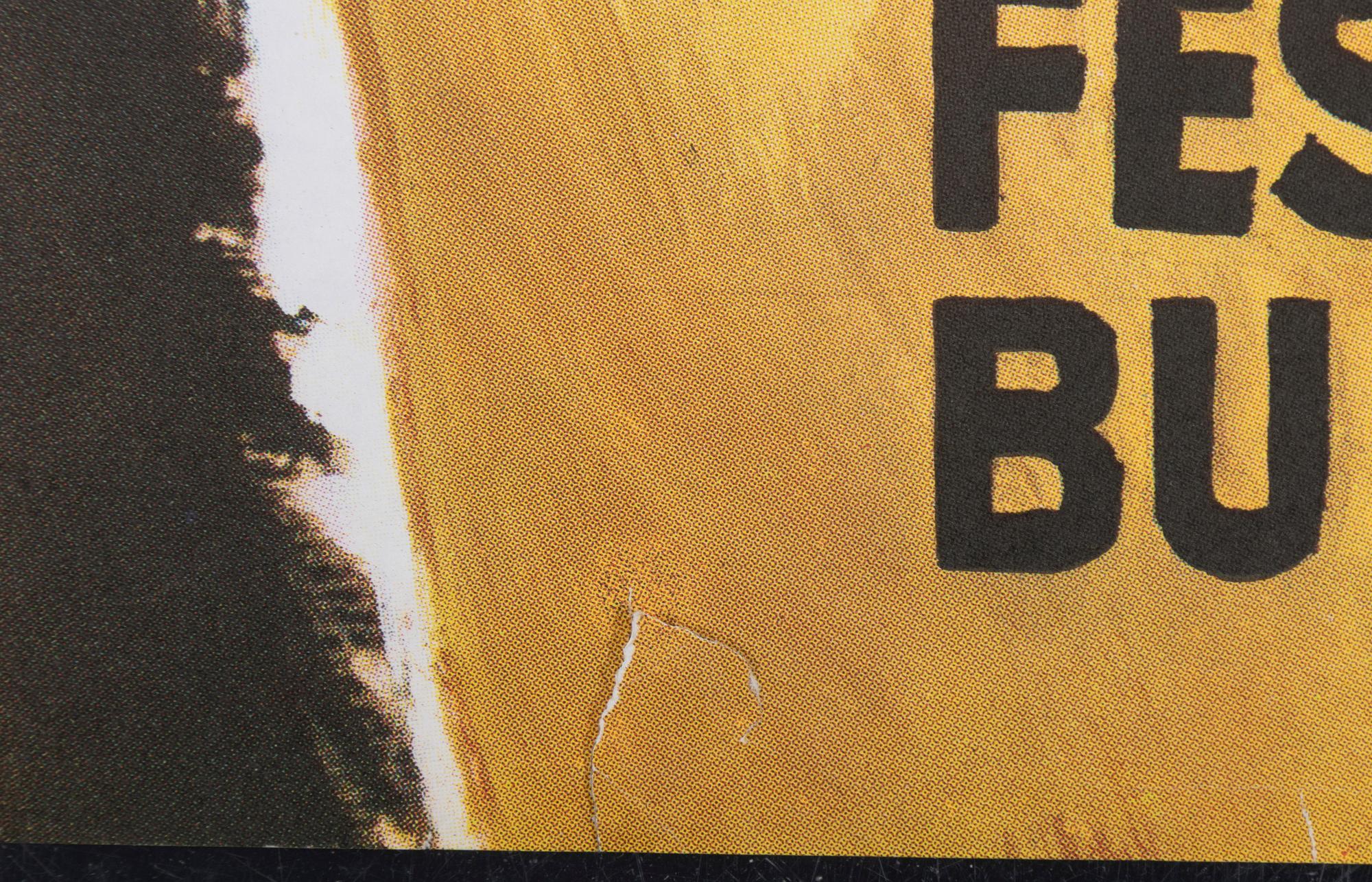 Walter Bjorne, a vintage movie poster, 'Davy Crockett - vildmarkens hjälte (Davy Crockett: King of the Wild Frontier)', 1970.