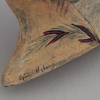 BJÖRN NYBERG, sculptures, 3, signed.