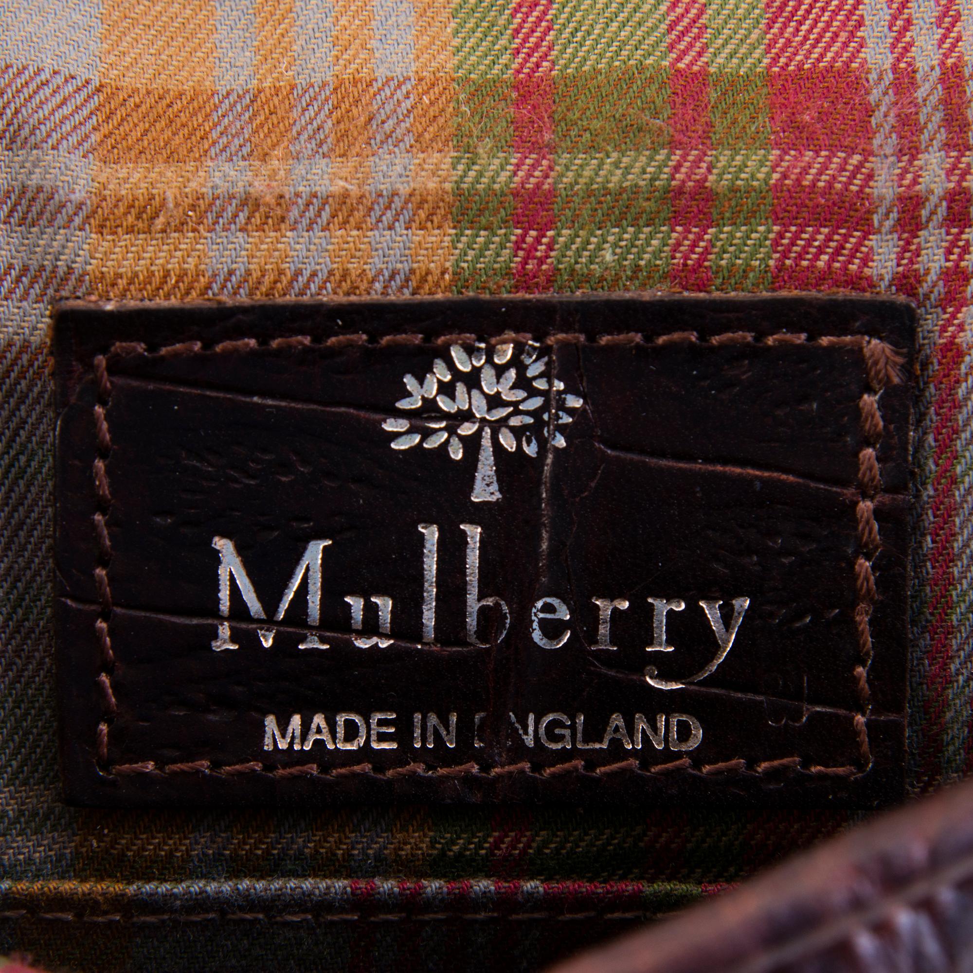 Mulberry made in england tag shop