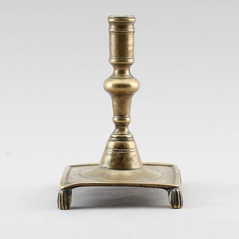 LJUSSTAKE, mässing, 1600-tal.