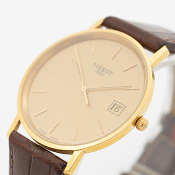 Tissot, wristwatch, 18K gold, 33 mm.