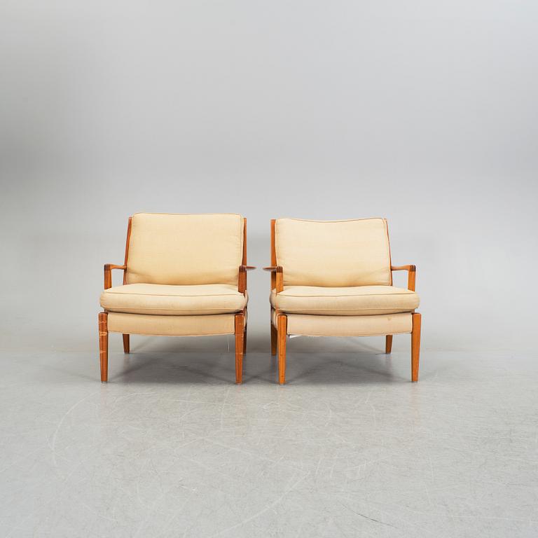 A pair of easy chairs by Arne Norell, late 20th century.