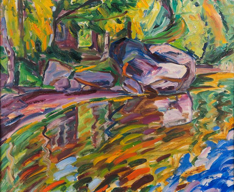 Yrjö Saarinen, 'Landscape at Loppijärvi'.