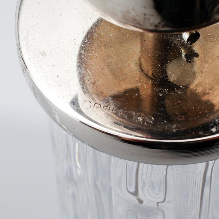 BORDSLAMPOR, 1 par, glas, Carl Fagerlund, Orrefors, 1900-talets andra hälft.