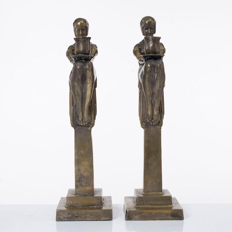 Candelabras, a pair, Art Deco style, 20th century.