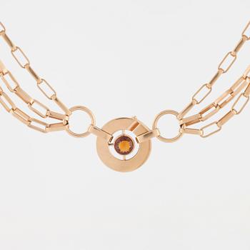 ANDERS HÖGBERG,  Göteborg, 1966, a faceted citrine necklace.