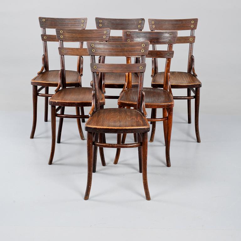 STOLAR, 6 st, Thonet, 1900-talets första kvartal.