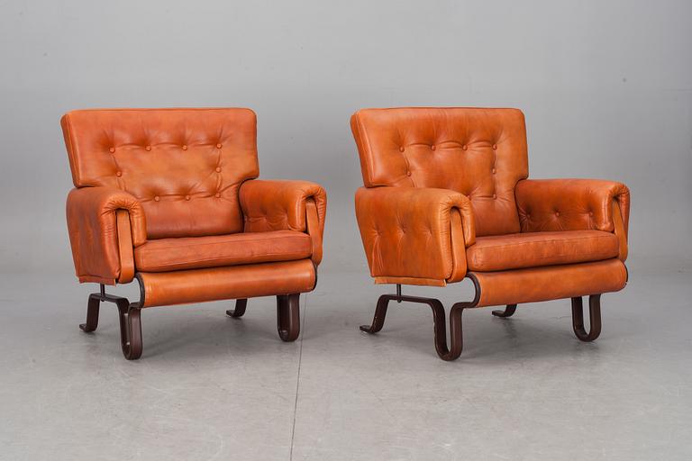 FÅTÖLJER, ett par, Eric Sigfrid Persson.