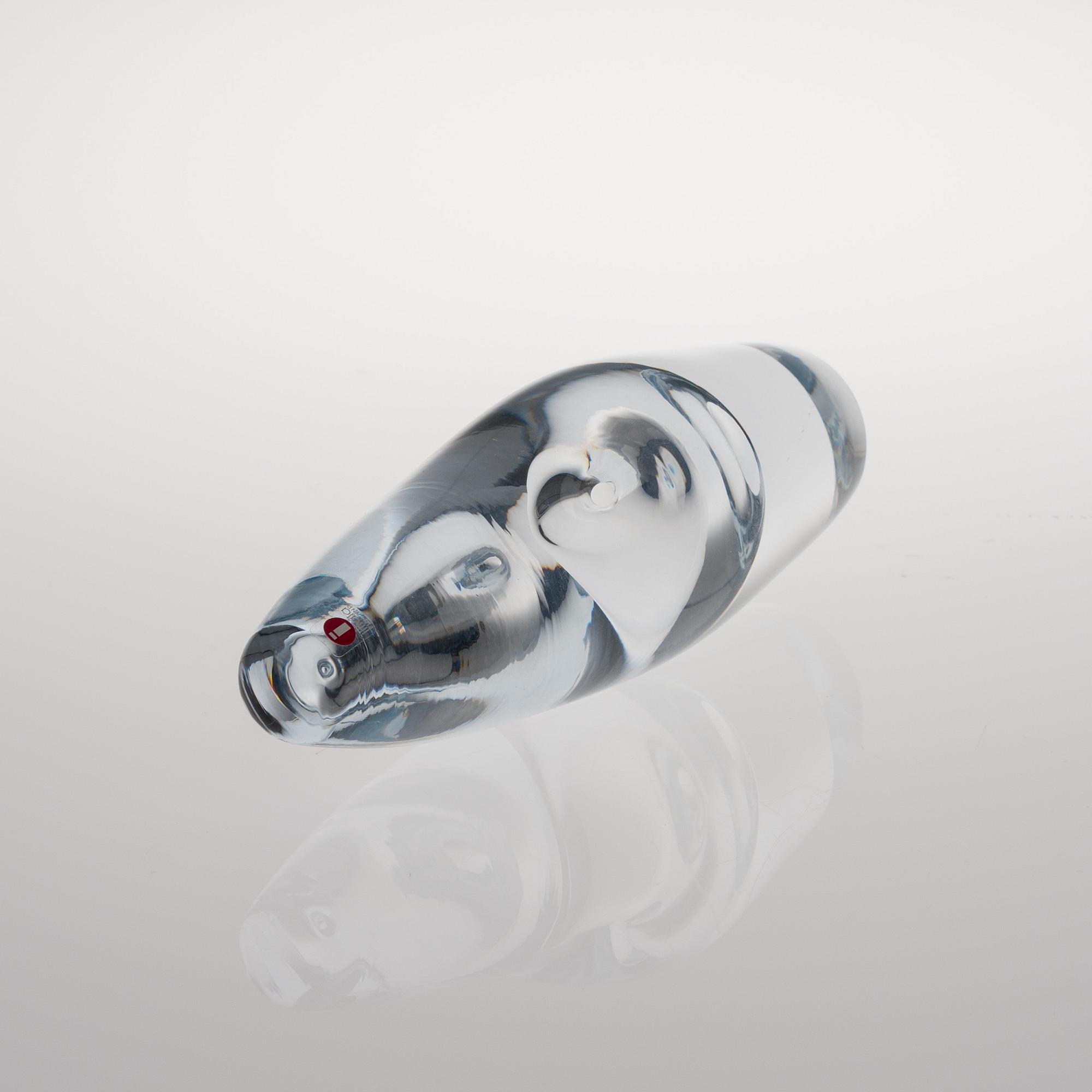 TIMO SARPANEVA, GLASSKULPTUR. "Orkidé", signerad Timo Sarpaneva Iittala 2000.