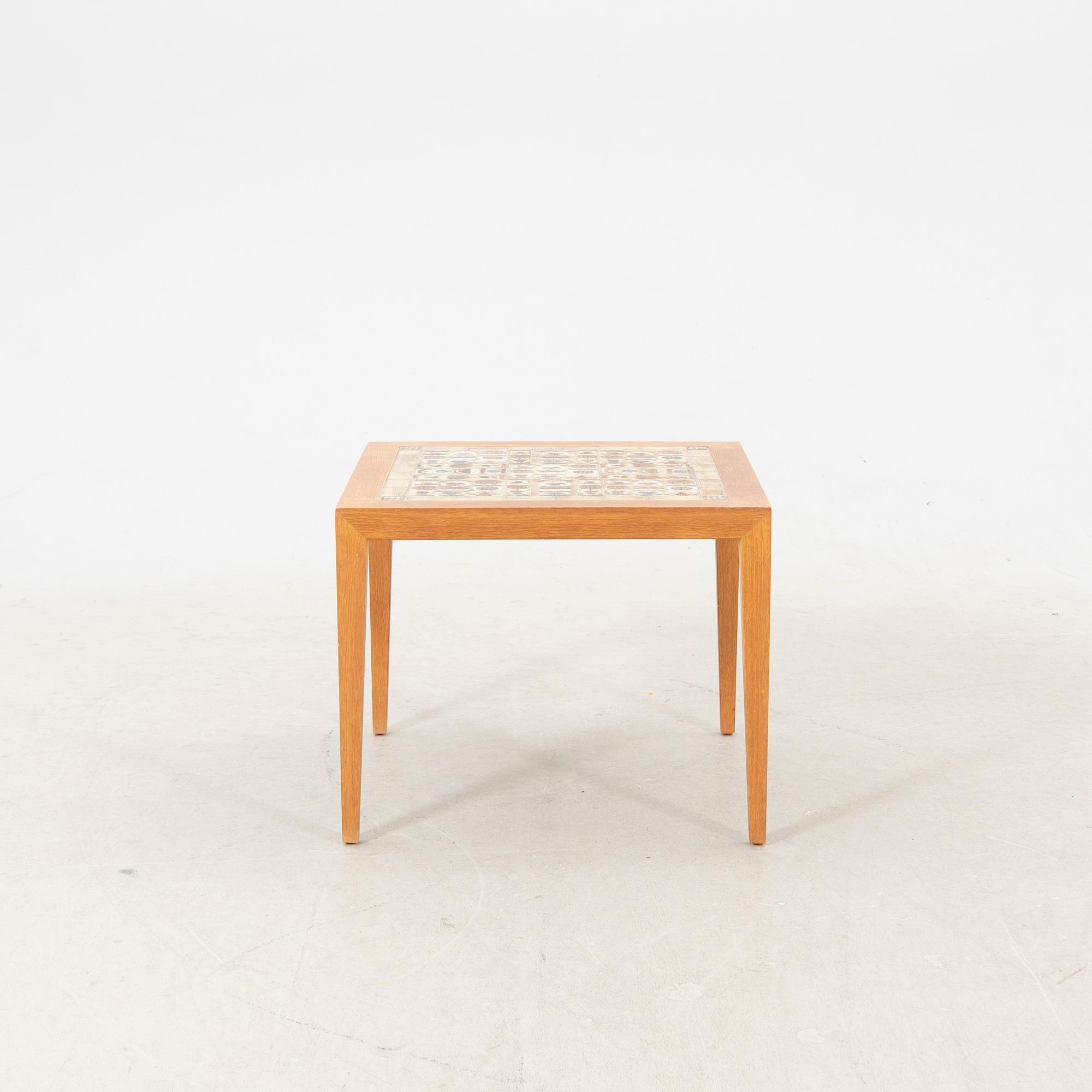 A table by Severin Hansen, tiles by Nils Thorsson for Royal Copenhagen, Denmark 1960's.
