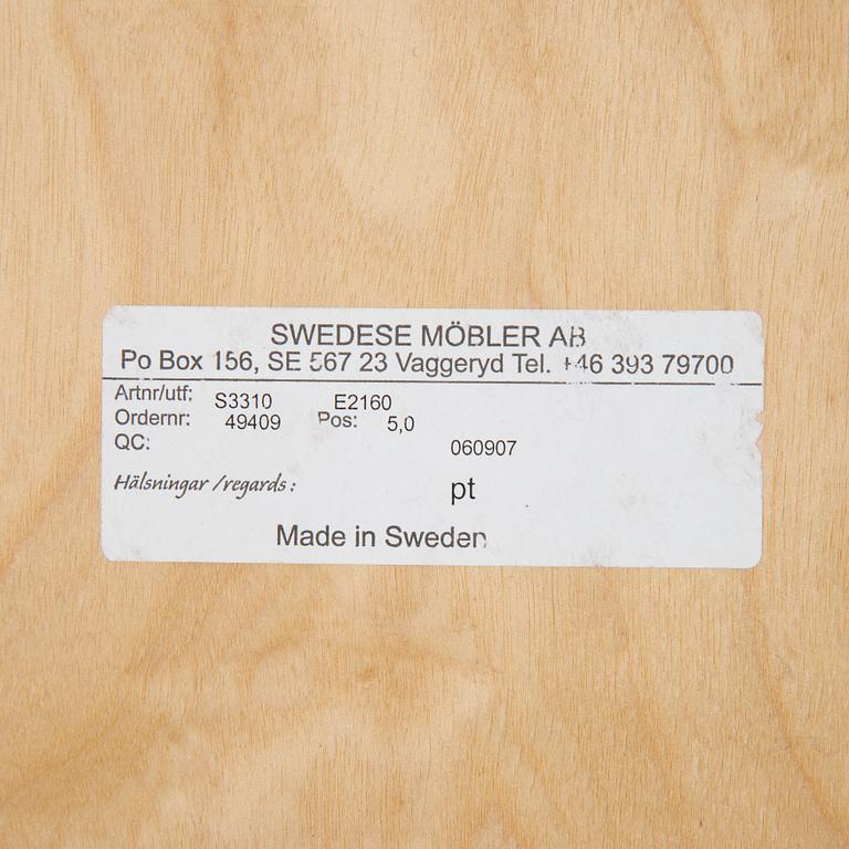 Yngve Ekström, a lounge chair with ottoman "Lamini", Swedese Möbler AB, Sweden. 2006.