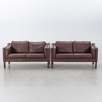 Two leather couches second half of the 20th century.
