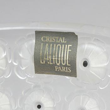 A glass bowl 'Nemours' by Lalique, France, second half of the 20th century.