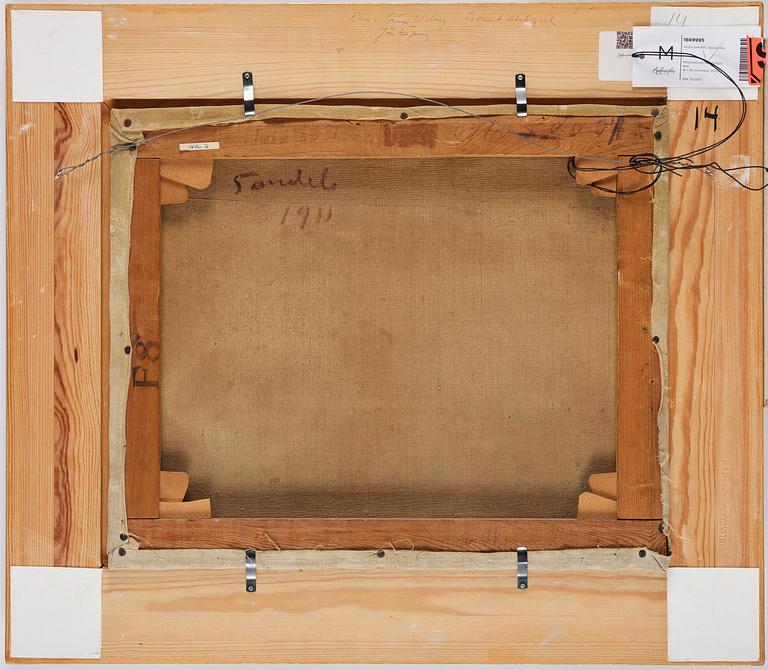 Gösta Sandels, Still life with fruit and pitcher.