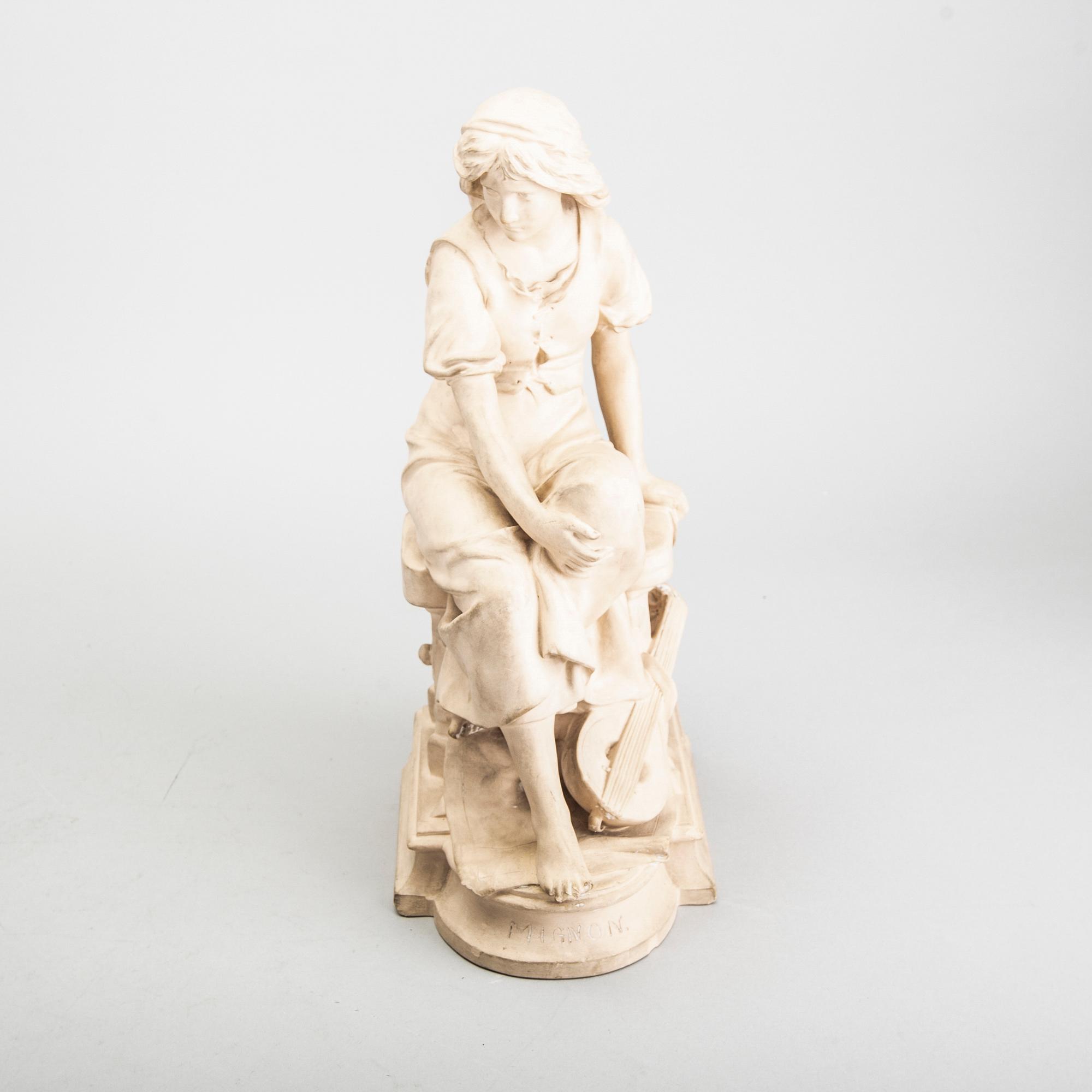 Sculpture earthenware, L.P. Jörgensen, after Eugène-Antoine Aizelin, Copenhagen.
