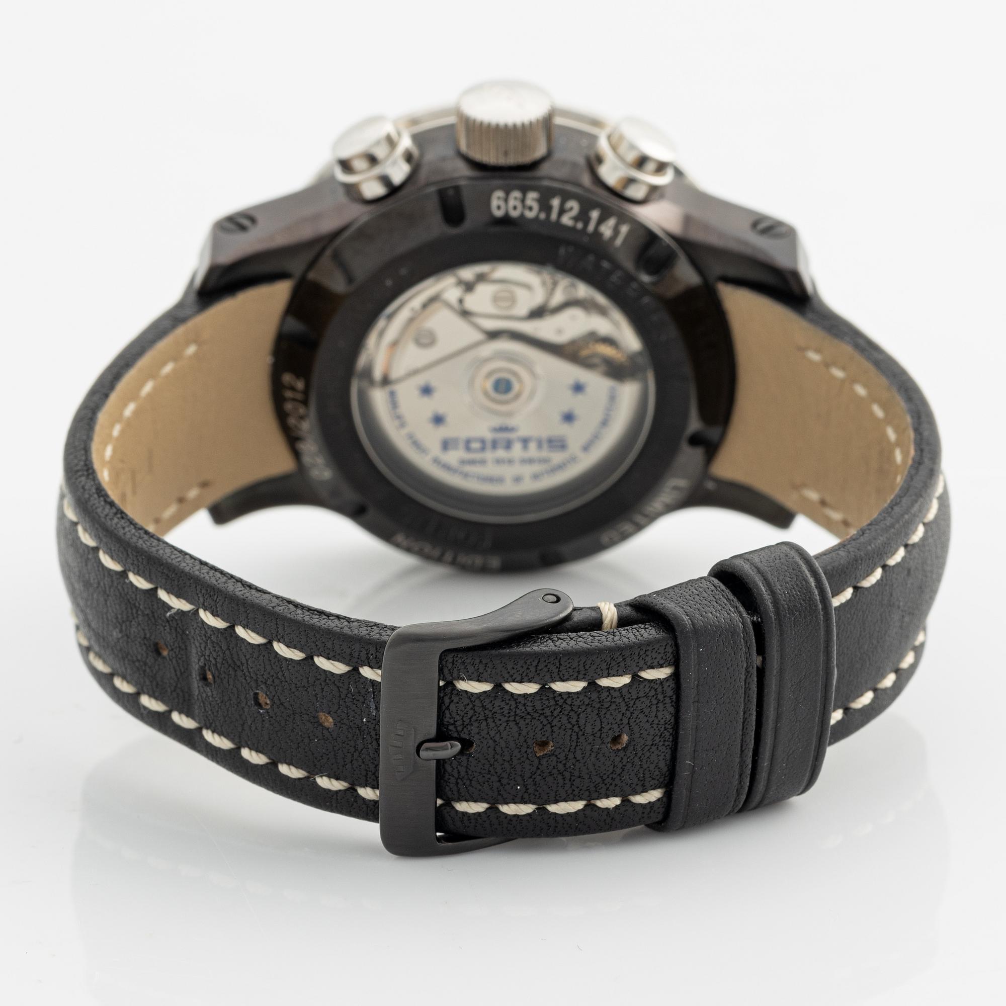 Fortis, B-42 Stratoliner, "Limited Edition", chronograph, wristwatch, 43.5 mm.
