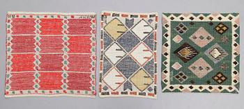 VÄVNADER, 3 st, AB MMF, Märtha Måås-Fjätterström, 1900-talets mitt.