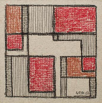 LARS ENGLUND, Chalk drawing, signed and dated -51.