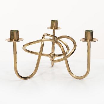 Josef Frank, a brass cadelabrum, "Vänskapsknuten', Firma Svenskt Tenn, Sweden.