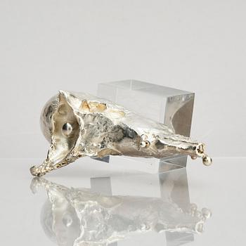 Lars Arby, a sterling silver sculpture, Gothenburg, Sweden 1982.