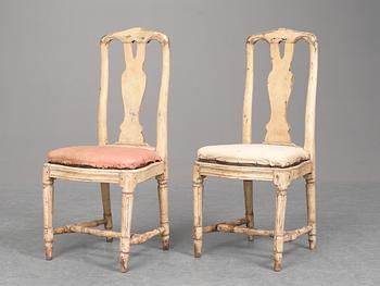 689. STOLAR, ett par, 1700-talets andra hälft.