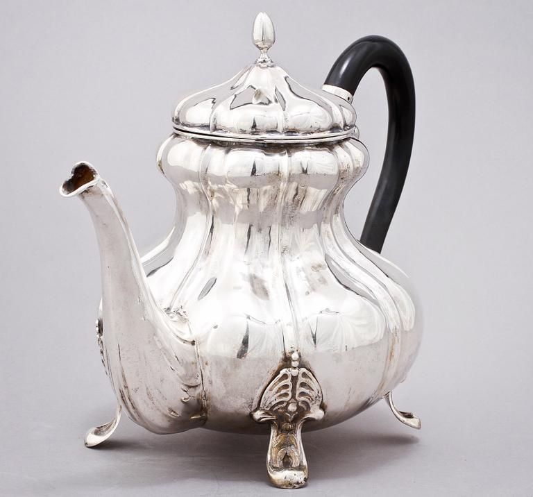 KAFFEKANNA, silver, importstämplar, 1900-tal, 774 g.