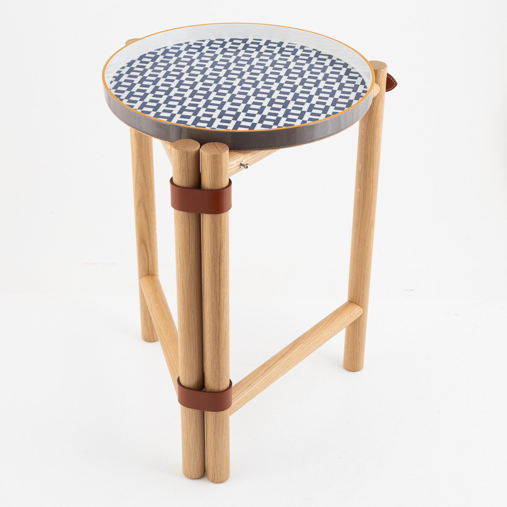 Hermès, occasional table, "Les Trotteuses D'Hermès occasional table, small model".
